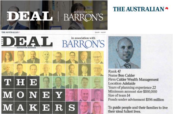 The Australian: Calder Makes Top Financial Advisers List