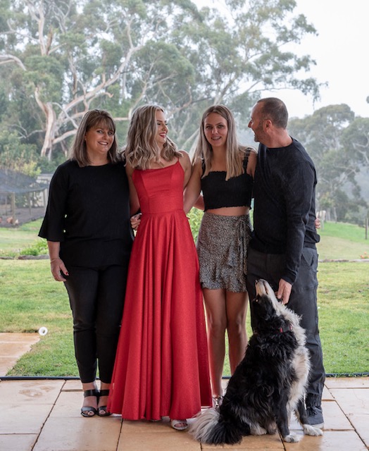 Jodie Schroeder with her family